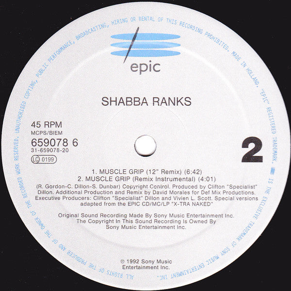 Shabba Ranks : Mr. Loverman / Muscle Grip (12", Single, RE)