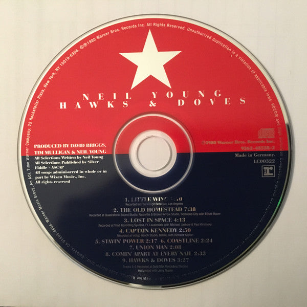 Neil Young : Hawks & Doves (HDCD, Album, RE, RM, Vin)