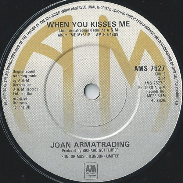 Joan Armatrading : Me Myself I (7", Single)