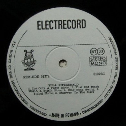 Ella Fitzgerald : Basin Street Blues (LP, Comp, RE)
