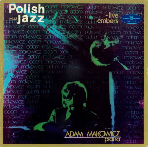Adam Makowicz : Live Embers (LP, Album, Red)
