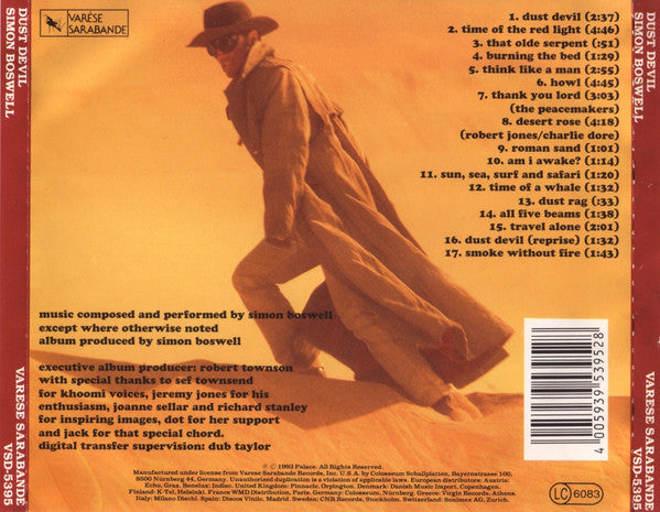 Simon Boswell : Dust Devil (CD, Album)