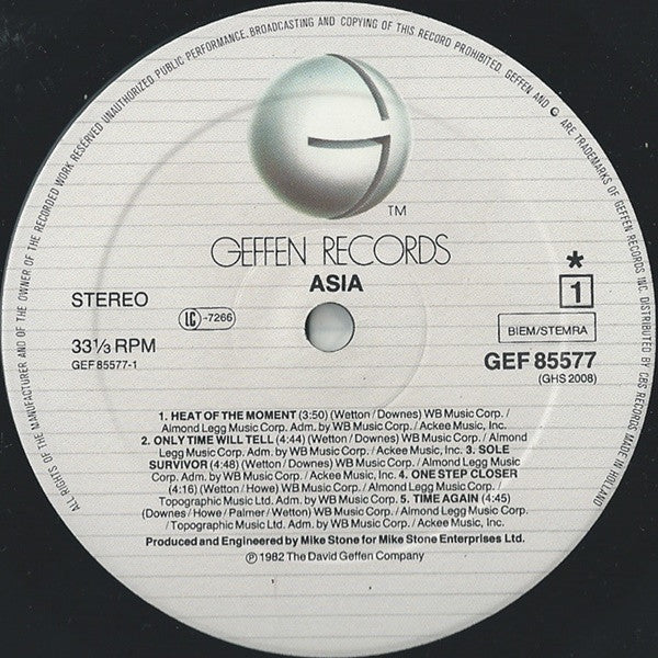 Asia (2) : Asia (LP, Album)