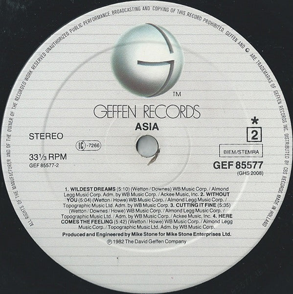 Asia (2) : Asia (LP, Album)