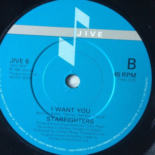 Starfighters : Power Crazy (7")