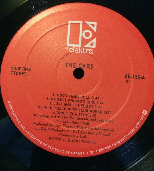 The Cars : The Cars (LP, Album, RE, Qua)