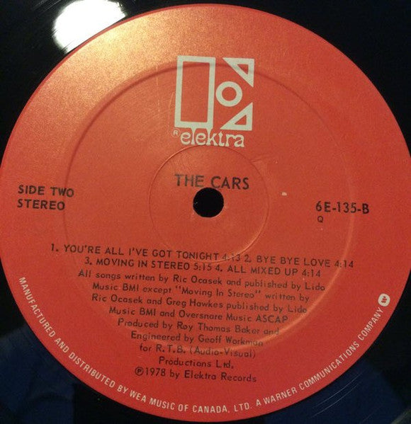 The Cars : The Cars (LP, Album, RE, Qua)