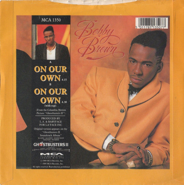 Bobby Brown : On Our Own (7", Single, Inj)