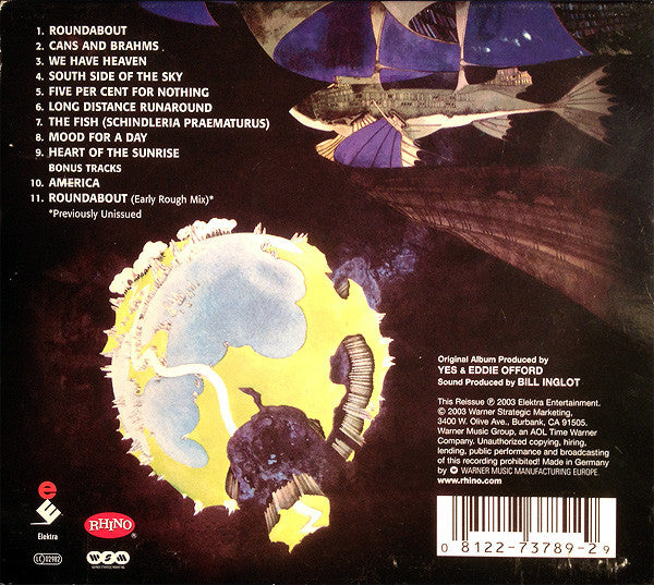 Yes : Fragile (CD, Album, RE, RM, Dig)