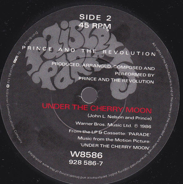 Prince And The Revolution : Girls & Boys (7", Single, Pap)