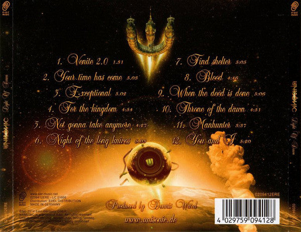 Unisonic : Light Of Dawn (CD, Album)