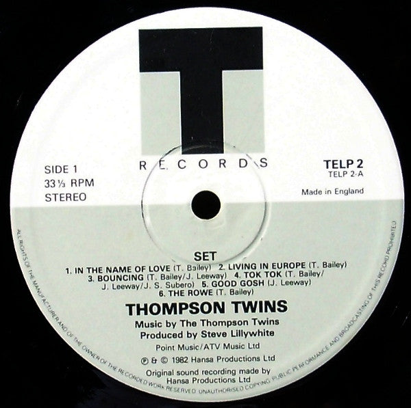 Thompson Twins : Set (LP, Album)