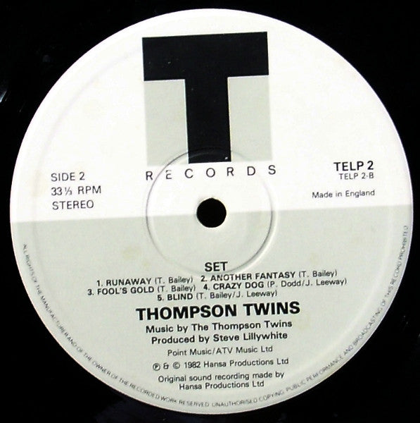 Thompson Twins : Set (LP, Album)