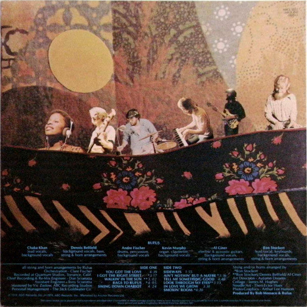 Rufus Featuring Chaka Khan : Rags To Rufus (LP, Album)