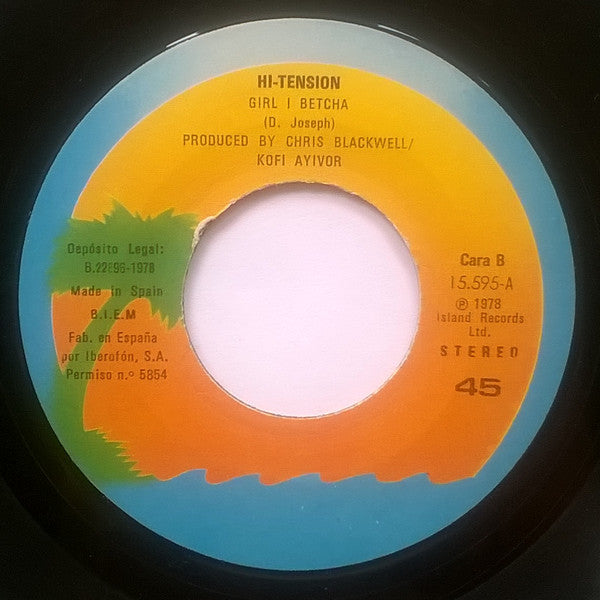 Hi-Tension : Hi-Tension (7", Single)