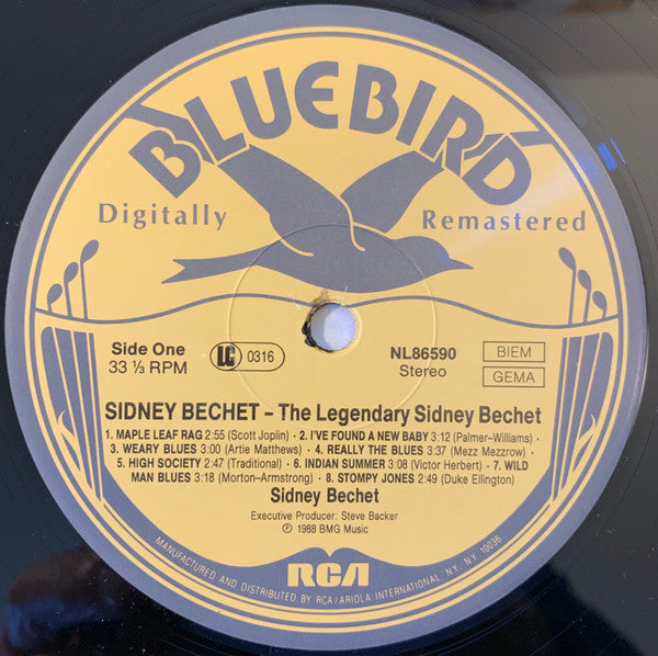 Sidney Bechet : The Legendary Sidney Bechet (LP, Comp, RM)