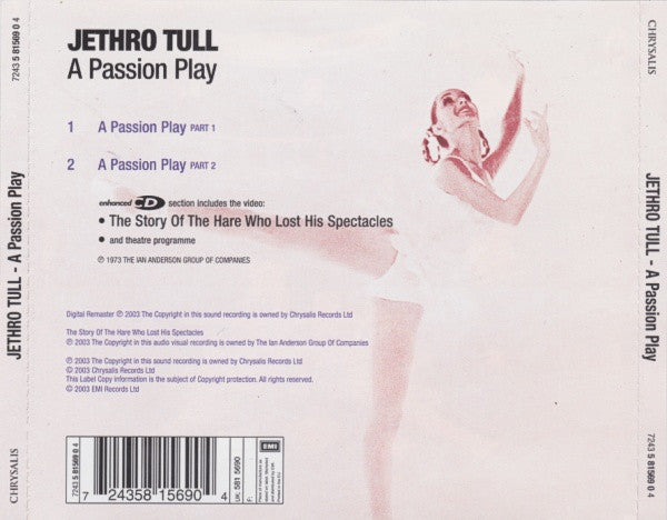 Jethro Tull : A Passion Play (CD, Album, Enh, RE, RM, RP)