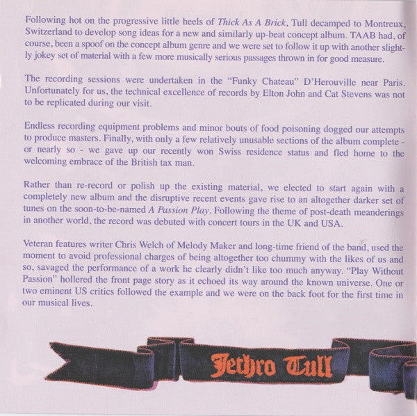 Jethro Tull : A Passion Play (CD, Album, Enh, RE, RM, RP)