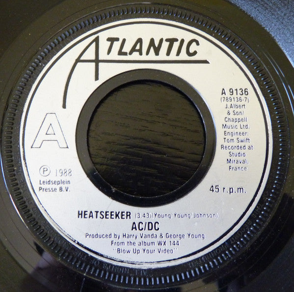 AC/DC : Heatseeker (7", Single, Jukebox, Sil)