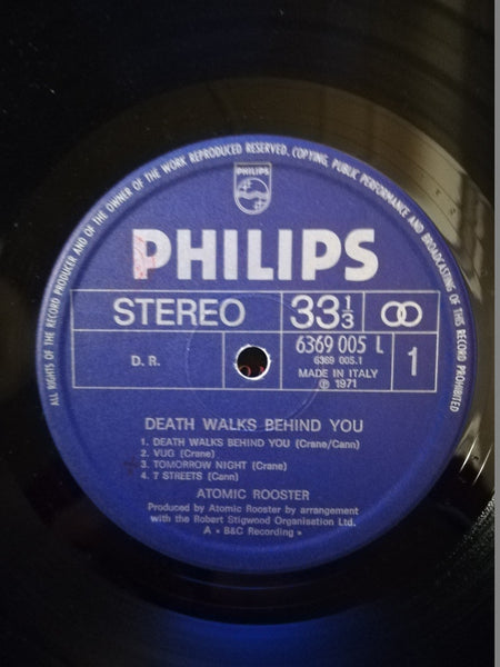Atomic Rooster : Death Walks Behind You (LP, Album)