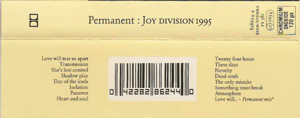 Joy Division : Permanent: Joy Division 1995 (Cass, Comp)