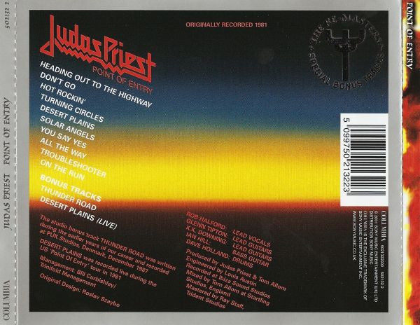 Judas Priest : Point Of Entry (CD, Album, RE, RM)