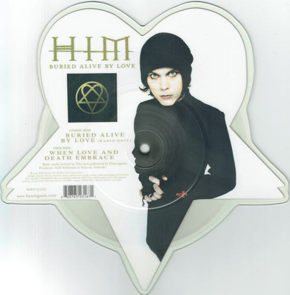 HIM (2) : Buried Alive By Love (7", Shape, Pic)