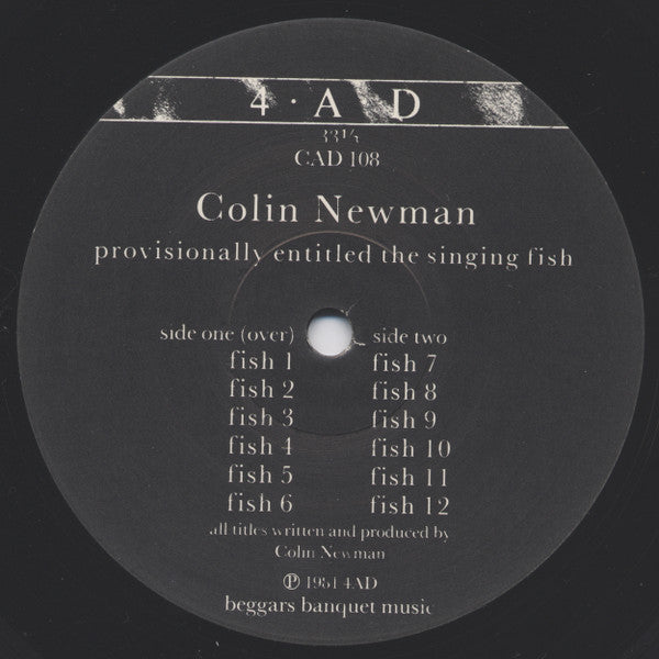 Colin Newman : Provisionally Entitled The Singing Fish (LP, Album)