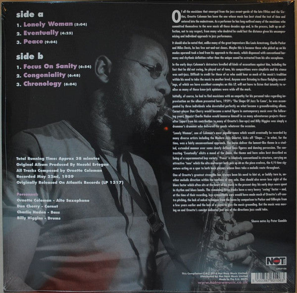 Ornette Coleman : The Shape Of Jazz To Come (LP, Album, RE)