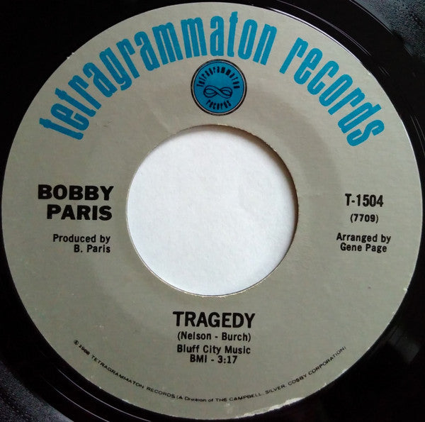 Bobby Paris : Per-So-Nal-Ly (7", Single, Mon)