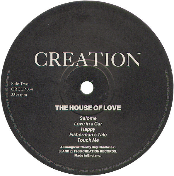 The House Of Love : The House Of Love (LP, Album)