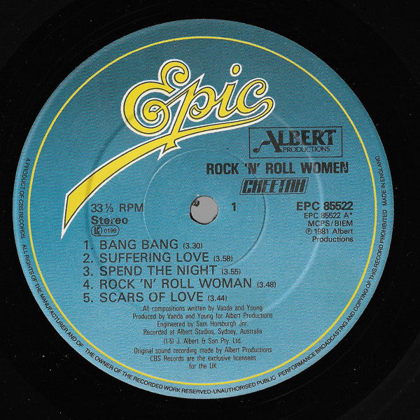 Cheetah (3) : Rock & Roll Women (LP, Album)