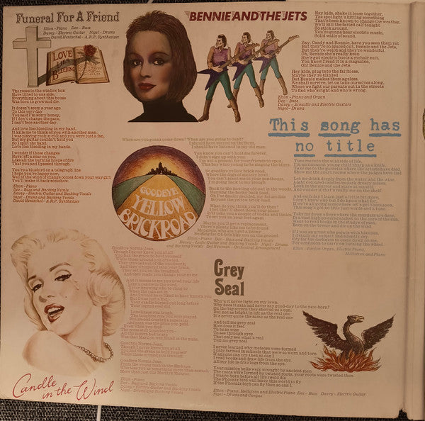 Elton John : Goodbye Yellow Brick Road (2xLP, Album, Tri)