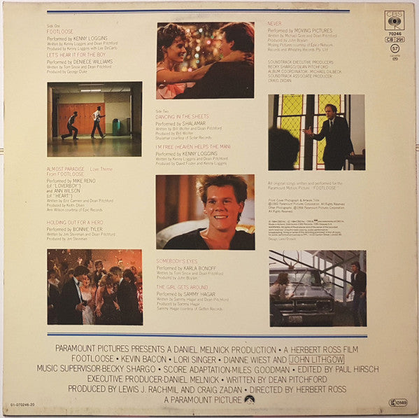 Various : Footloose (Original Soundtrack Of The Paramount Motion Picture) (LP, Album)