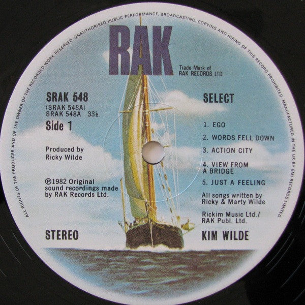 Kim Wilde : Select (LP, Album)