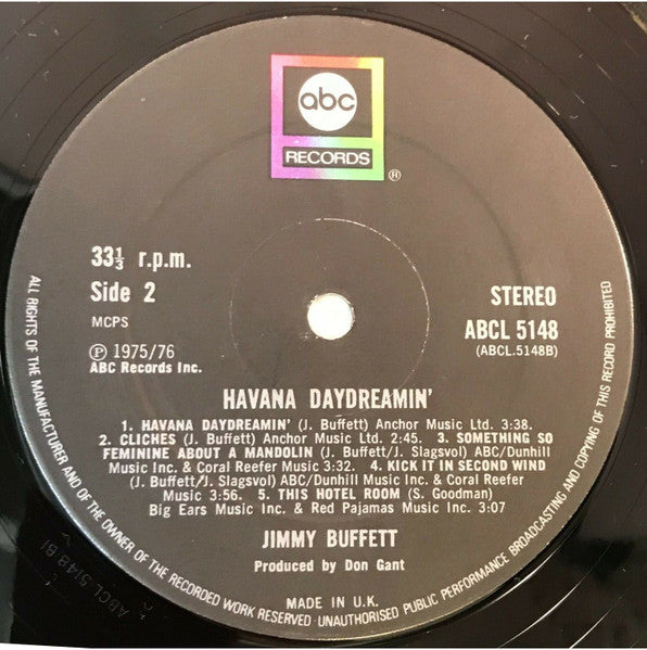 Jimmy Buffett : Havana Daydreamin' (LP, Album, Bla)