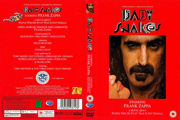 Frank Zappa : Baby Snakes - A Movie About People Who Do Stuff That Is Not Normal (DVD-V, RE, Multichannel, PAL)