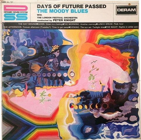 The Moody Blues With The London Festival Orchestra Conducted By Peter Knight (5) : Days Of Future Passed (LP, Album, RE, Bro)