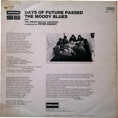 The Moody Blues With The London Festival Orchestra Conducted By Peter Knight (5) : Days Of Future Passed (LP, Album, RE, Bro)