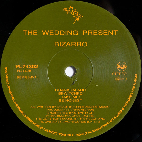 The Wedding Present : Bizarro (LP, Album)