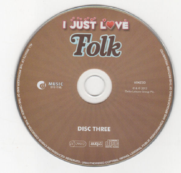 Various : I Just Love Folk (3xCD, Comp, Dig)
