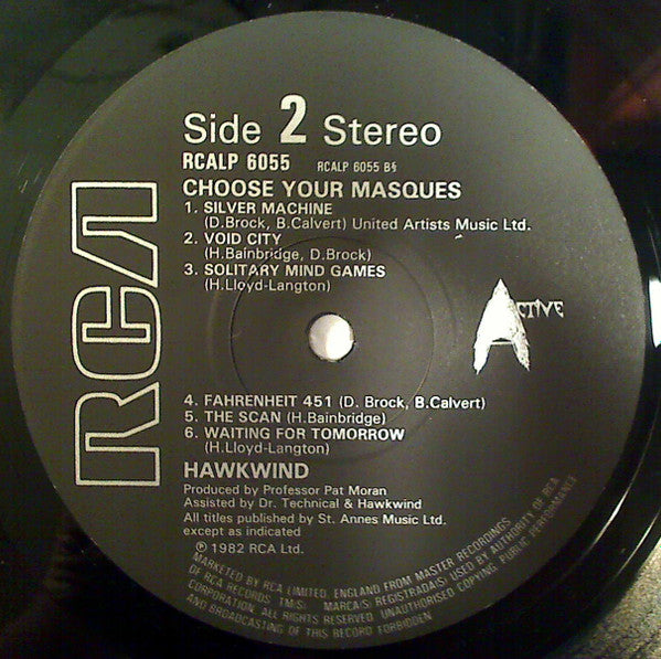 Hawkwind : Choose Your Masques (LP, Album)