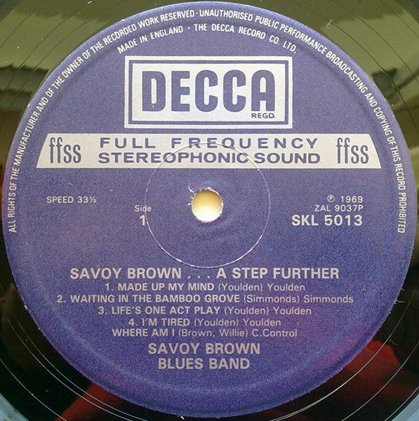 Savoy Brown : A Step Further (LP, Album, RE)