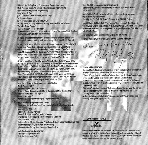 Billy Idol : Cyberpunk (CD, Album, RE)