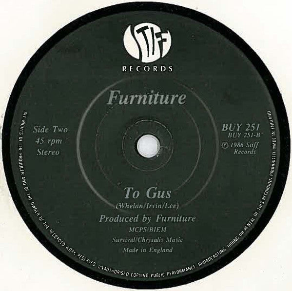 Furniture : Brilliant Mind (7", Single)
