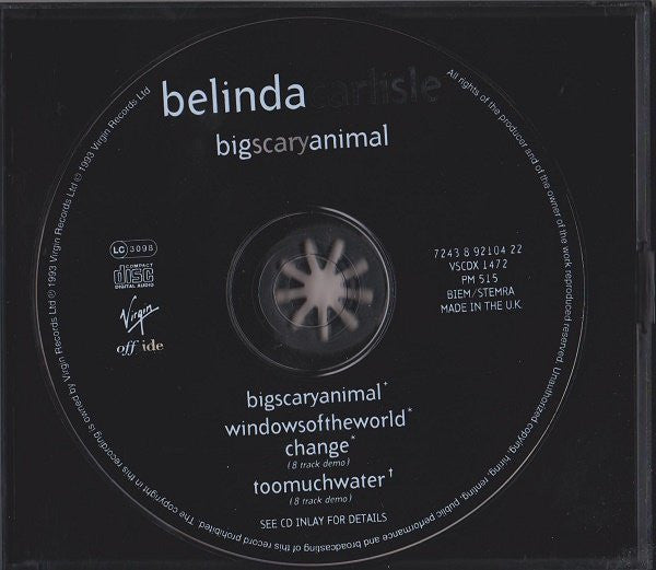 Belinda Carlisle : Big Scary Animal (CD, Maxi)
