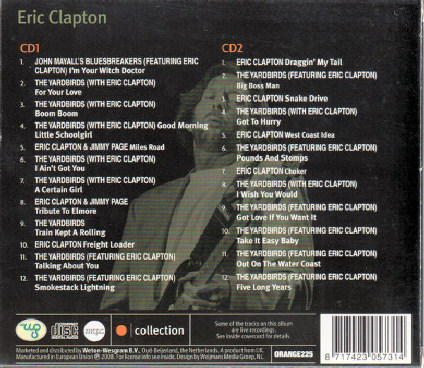 Eric Clapton : Eric Clapton (2xCD, Comp, Sli)