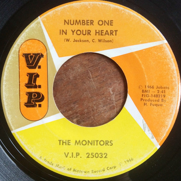 The Monitors : Greetings (This Is Uncle Sam) / Number One In Your Heart (7")