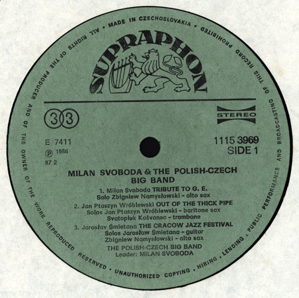 Milan Svoboda & The Polish-Czech / Česko-Polský Big Band* : Interjazz 5 (LP, Album, RP)