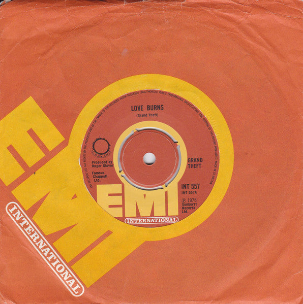 Grand Theft : Love Burns / Turn It Over (7")